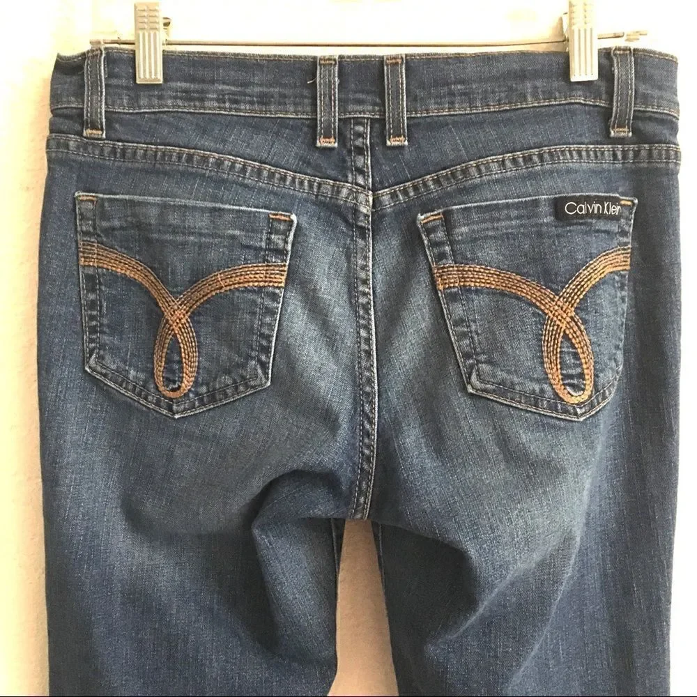 ‎Calvin Klein cropped cuffed jeans 28